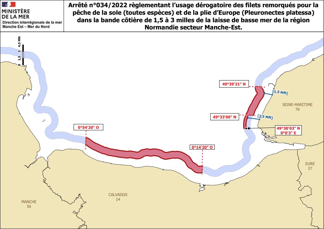 Carte Sole/Plie - Arrêté n°034/2022