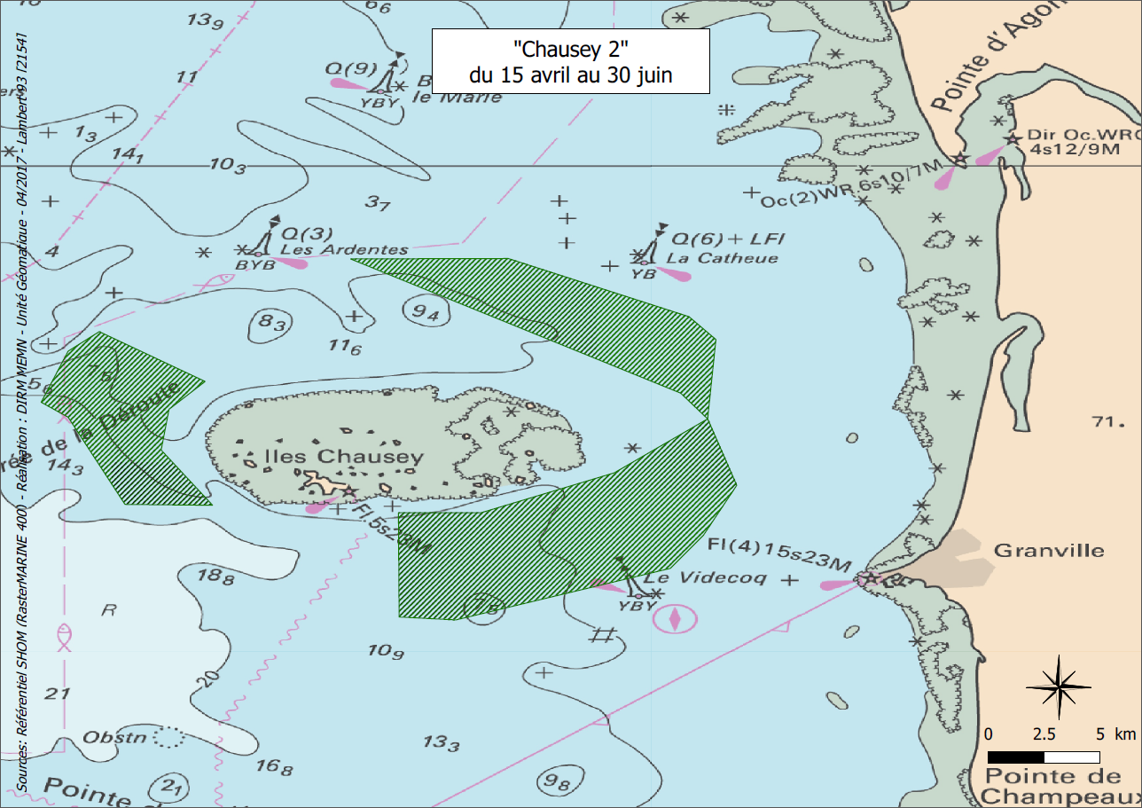 Carte Chausey 2 - Arrêté n°033/2017