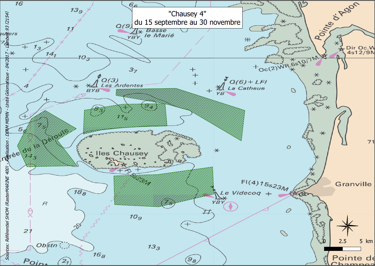 Carte Chausey 4 - Arrêté n°033/2017